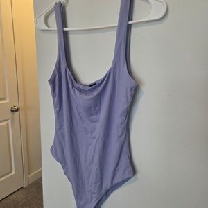 New Lilac Scoop Neck Bodysuit